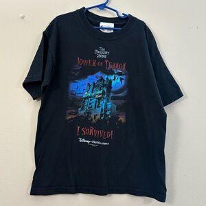 Vintage Y2K Twilight Zone Tower of Terror tshirt kids M (8) Disney MGM studios